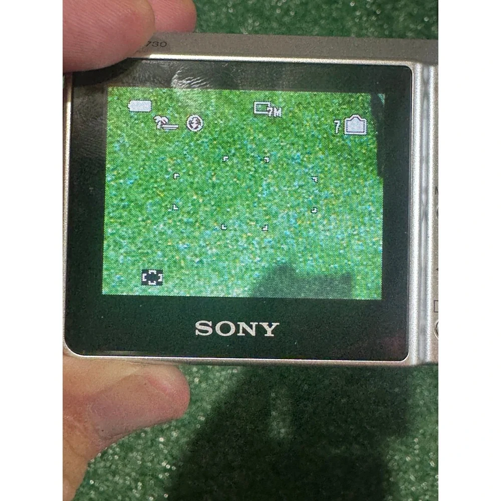 Sony Cyber-shot DSC-S730 Silver 7.2MP Digital Camera 3x Optical Zoom Bundle